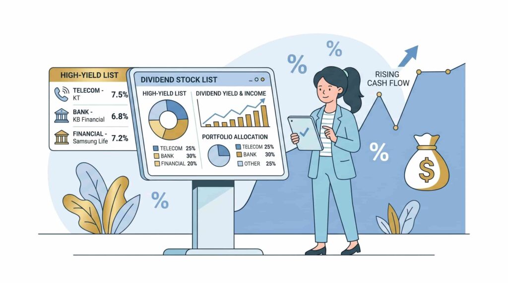 고배당주 투자 종목 리스트｜배당률 5% 이상 국내주 TOP
