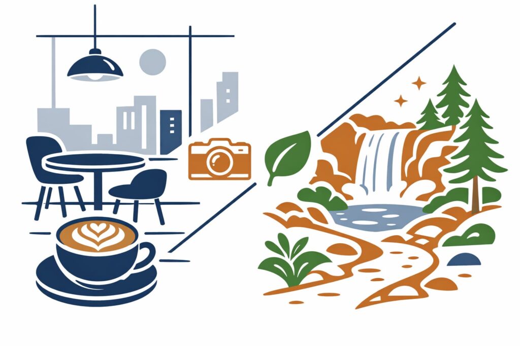 카페 투어+자연 힐링, 상반된 매력의 국내 여행지